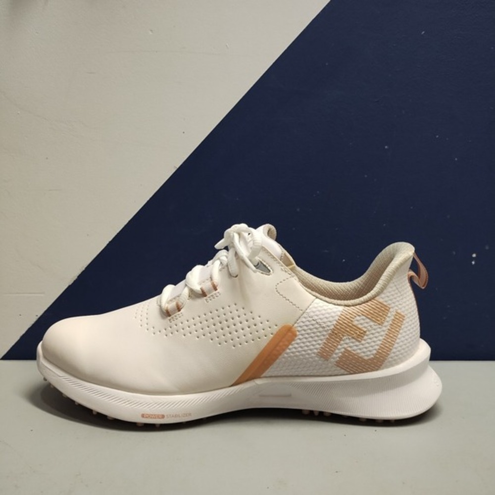 FootJoy FJ Fuel Spikeless Golf Shoes Womens US 10M White‎ Pink Lace Up 92378 EUC - Picture 4 of 13